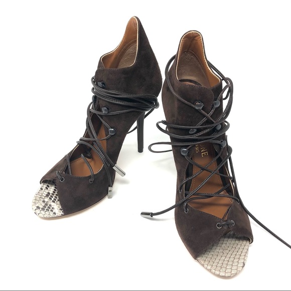 MALONE SOULIERS suede strappy Heels made in Italy size 37